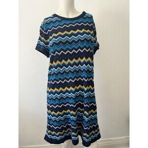 Missoni For Target Dress L Boho Artsy Funky Preppy Western Retro Knit Shift